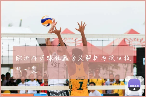 欧洲杯买球独赢含义解析与投注技巧一览